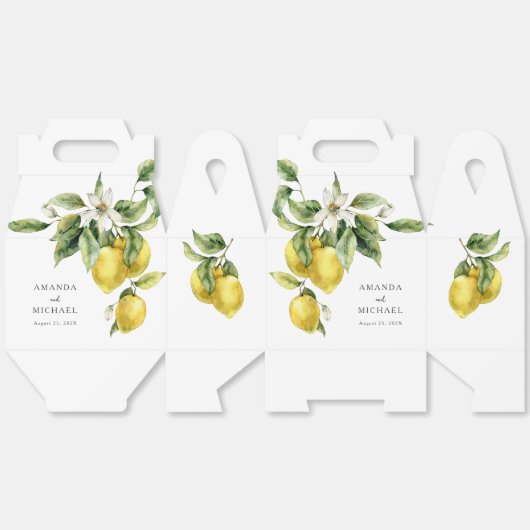 ボホ素朴ウォーター色レモンス結婚ズ フェイバーボックス (見開き)