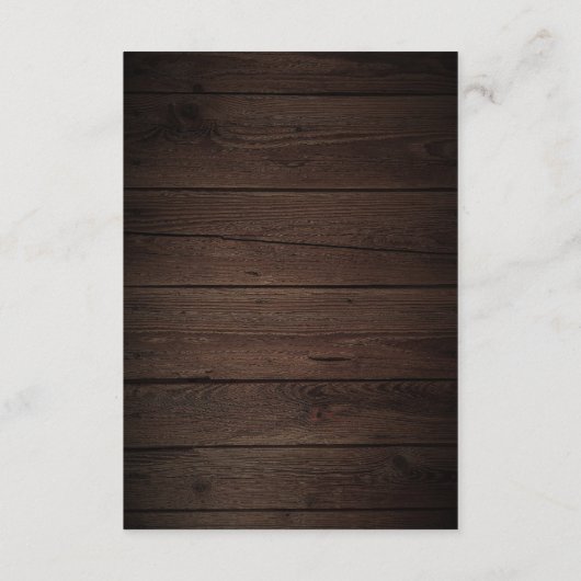 ボホ素朴ウッド秋花結婚の詳細 エンクロージャーカード (裏面)