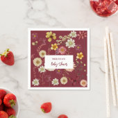 ボホ素朴ウ山花 スタンダードカクテルナプキン (インサイチュ)