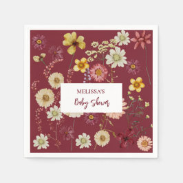 ボホ素朴ウ山花 スタンダードカクテルナプキン