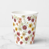 ボホ素朴ウ山花 紙コップ (裏面)