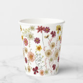 ボホ素朴ウ山花 紙コップ (裏面)