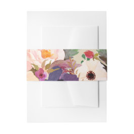 ボホ素朴ウ水彩花結婚の 招待状ベリーバンド