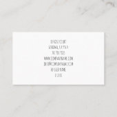 ボホ素朴ウ水彩鉢植え 名刺 (裏面)