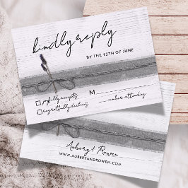 ボホ素朴エコバフェイクーラップウッドラベンダーズ結婚ス 出欠カード