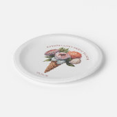 ボホ素朴エレガントアイスクリームブライダルシャワー ペーパープレート (アングル)