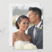 ボホ素朴エレガントカジュアルフローラ結婚ズ 招待状 (裏面)