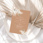 ボホ素朴エレガントカジュアルフローラ結婚ズ 招待状