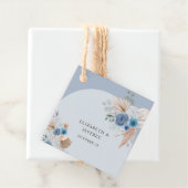 ボホ素朴エレガントダスティブルーパンパ結婚ス フェイバータグ (インサイチュ)