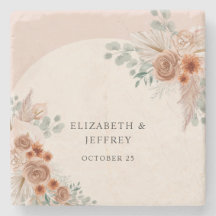 ボホ素朴エレガントテラコッタパンパ結婚ス