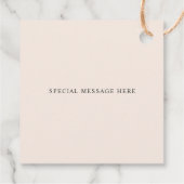 ボホ素朴エレガントテラコッタパンパ結婚ス フェイバータグ (裏面)