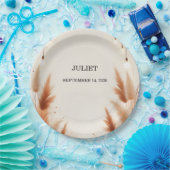 ボホ素朴オータムブラウングラデーションブライダルシャワー ペーパープレート (パーティー)