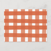 ボホ素朴カボチャベビーカード インビテーションポストカード (裏面)