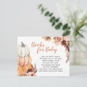 ボホ素朴カボチャベビーカード インビテーションポストカード (スタンド正面)