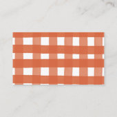 ボホ素朴カボチャ赤ちゃんシャワーおむつラッフル エンクロージャーカード (裏面)