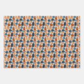 ボホ素朴カボチャ ラッピングペーパーシート (正面3)