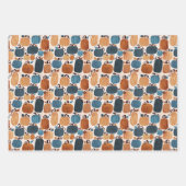 ボホ素朴カボチャ ラッピングペーパーシート (正面)