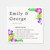 ボホ素朴カラフルバラ夏フローラ結婚ズ スタンダードカクテルナプキン (正面)