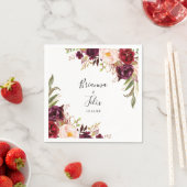 ボホ素朴カラフルフローラ結婚ナプキン スタンダードカクテルナプキン (インサイチュ)