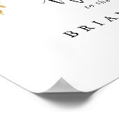 ボホ素朴カラフルフローラ結婚歓迎サイン ポスター (角)