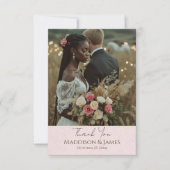 ボホ素朴カントリーウェディング サンキューカード (正面)