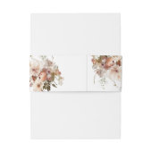 ボホ素朴ガーデン結婚フラワーズ 招待状ベリーバンド (裏面例)