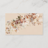 ボホ素朴ガーデン花結婚のウェブサイト エンクロージャーカード (裏面)