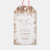 ボホ素朴ガーデン花結婚の皆様 ギフトタグ (正面)