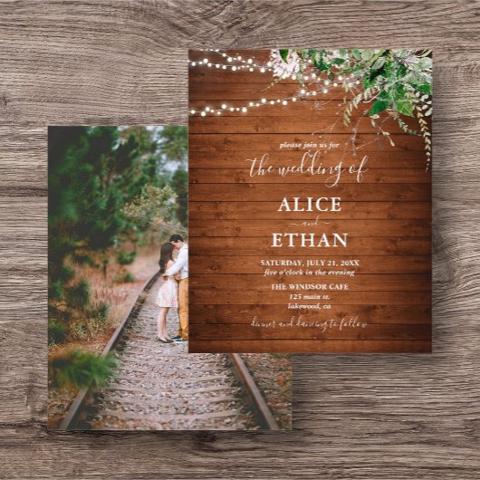 ボホ素朴グリーンリー結婚バジェット チラシ