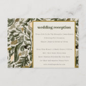 ボホ素朴グリーン植物結婚披露宴 エンクロージャーカード (正面)