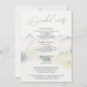 ボホ素朴コロラド山バチェロレッテ週末 招待状 (裏面)