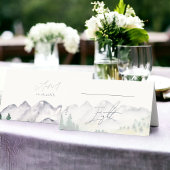 ボホ素朴コロラド州マウンテン結婚ズ プレイスカード