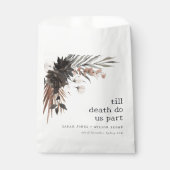 ボホ素朴ゴシックRust Black Botanical 結婚's フェイバーバッグ (正面)