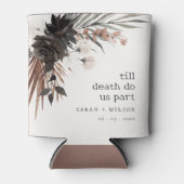 ボホ素朴ゴシックRust Black Botanical 結婚's 缶クーラー (正面)