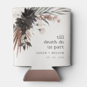 ボホ素朴ゴシックRust Black Botanical 結婚's 缶クーラー (裏面)