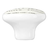 ボホ素朴シックトレンディーアモダンローアイボリー セラミックノブ (側面)