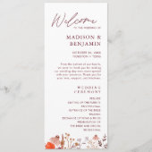 ボホ素朴シック秋ワイルドフラワーズフローラ結婚ズ プログラム (正面)