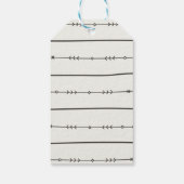 ボホ素朴シック赤ちゃんシャワーモダンクラフトの好意 ギフトタグ (裏面)