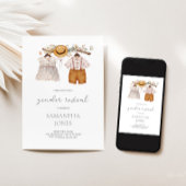 ボホ素朴ジェンダー暴露招待状 招待状