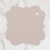 ボホ素朴ダスティピンクフローラ結婚の感謝F フェイバータグ (裏面)