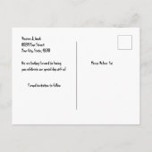 ボホ素朴ティール(緑がかった色)ウエスタンサンフラワーズカウスカル 案内ポストカード (裏面)