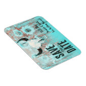 ボホ素朴ティール（緑がかった色）ヒマワリ西カウスカル マグネット (右側)