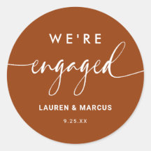 ボホ素朴テラコッタ我々は婚約した婚約