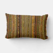 ボホ素朴トライバルストライプズ ランバークッション (裏面)
