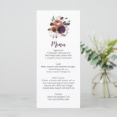 ボホ素朴ナス紫バターラムメニューカード メニュー (スタンド正面)