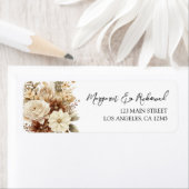 ボホ素朴ニュートラルフローラ結婚ズ住所 シール (インサイチュ)