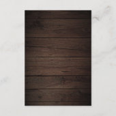 ボホ素朴ニュートラル花結婚の詳細囲み エンクロージャーカード (裏面)