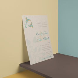 ボホ素朴ハミングバードキスラブバードウェディング 招待状