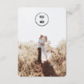 ボホ素朴バーン結婚式招待状エンクロージャカード エンクロージャーカード (裏面)