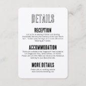 ボホ素朴バーン結婚式招待状エンクロージャカード エンクロージャーカード (正面)